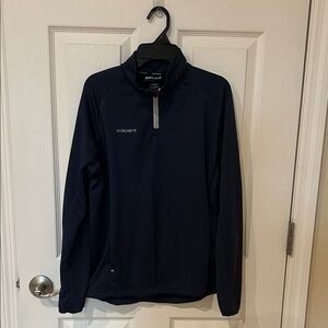 Bauer youth 3/4 zip Dark Blue Performance long sleeve